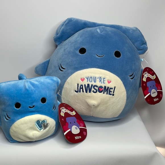 Squishmallows Toys Nwt 8 5 Duo Nitro The Shark Squishmallow Poshmark